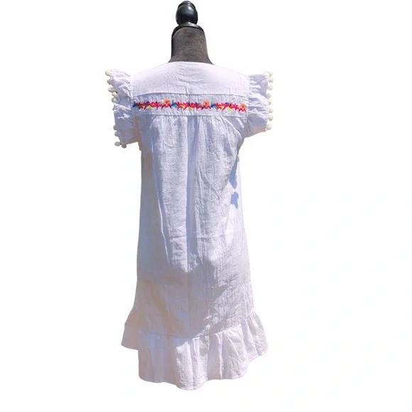 Kirundo Colorful Embroidered White Summer Dress size Small - Picture 13 of 14